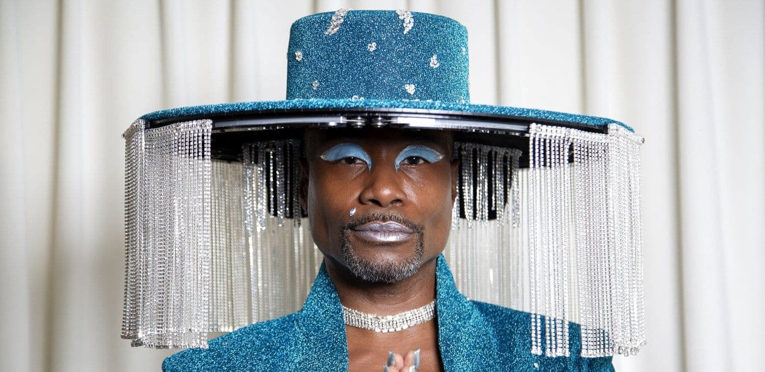 Billy Porter in the mechanical hat at the 2020 Grammys