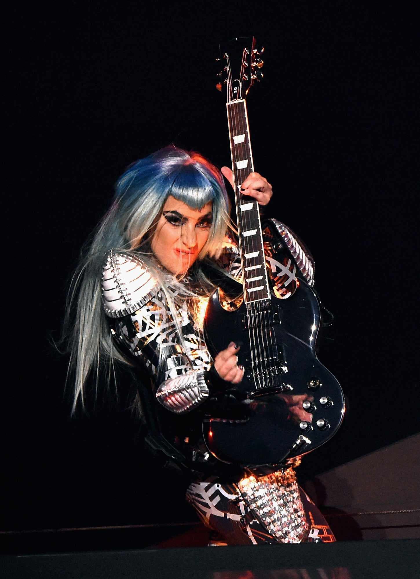 Lady Gaga in the lit bodysuit in Las Vegas, photo 2