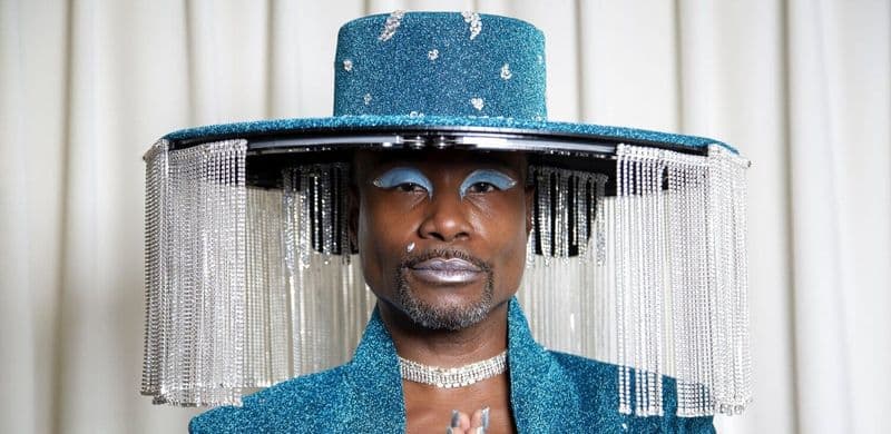 Billy Porter in the mechanical hat at the 2020 Grammys